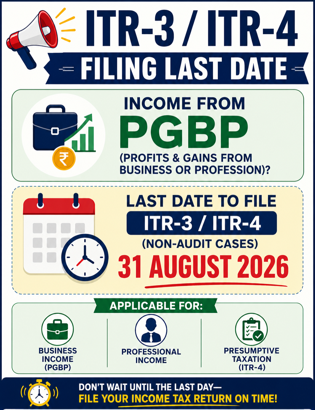 ITR 3-4 non audited 31 August 2026 last date
